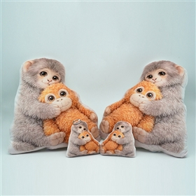 Gorilla Pillow And Keychain